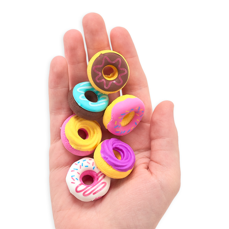 US stockist of Ooly's Dainty Donuts Scented Erasers.  Set of six donut shaped erasers that smell like sweet vanilla.