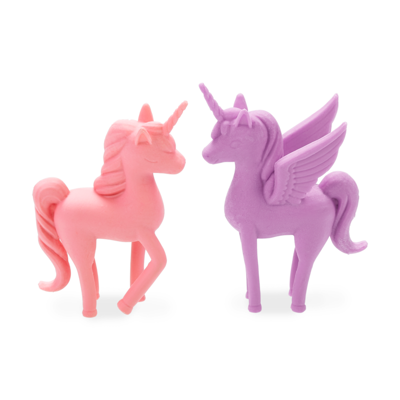 US stockist of Ooly's set of two, cotton candy scented, Unicorn BFF Scented Erasers.