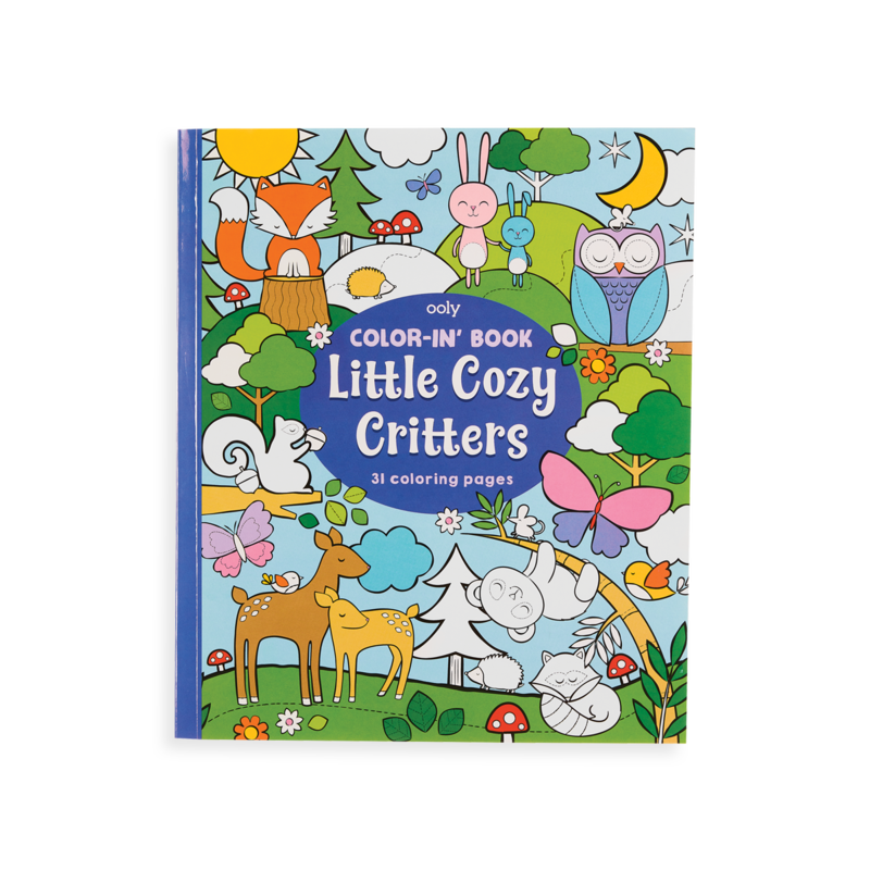 US stockist of Ooly's Little Cozy Critters coloring book.