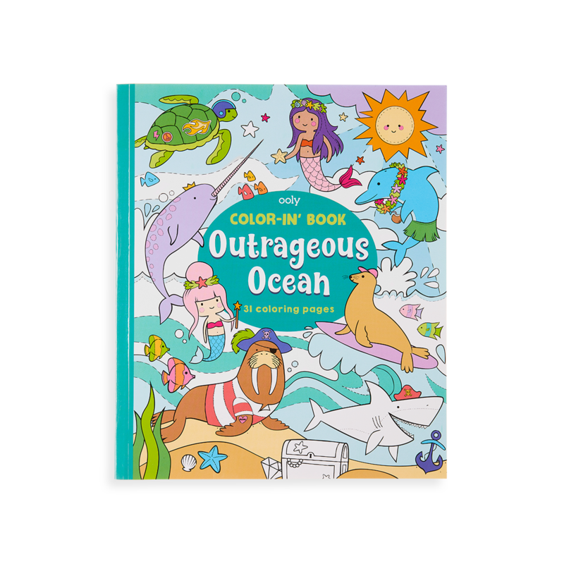US stockist of Ooly's Outrageous Ocean coloring book.  