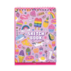 Stockist of Ooly's cute doodle world standing sketchbook.  Features 45 perforated pages of 8 x 10 120 gsm acid free white paper.  Cover has colorful doodles accented with glitter on it.