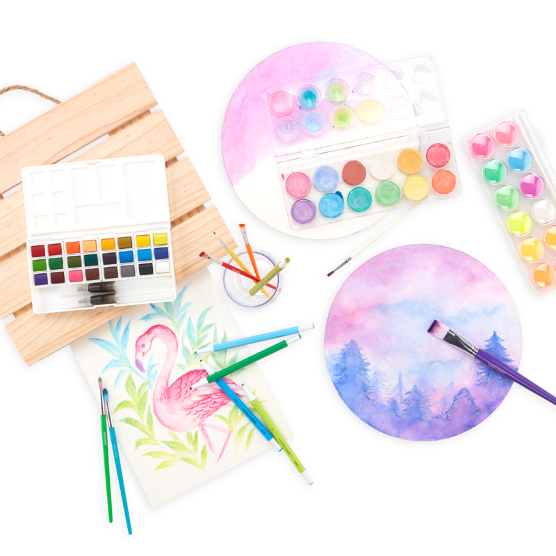 Stockist of Ooly's chroma blends circular watercolor paper.  Made from 140lbs high grade heavy paper