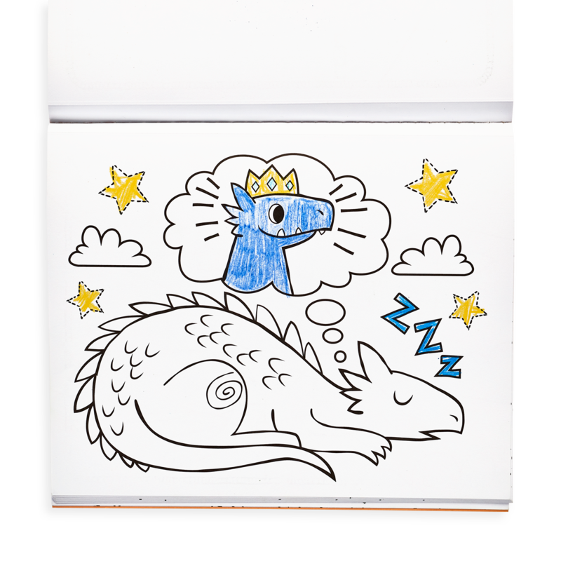 US stockist of Ooly's Knights and Dragons coloring book.  Features 31 pages of medieval knights, dragons, castles and more.  Perforated pages for easy removal.