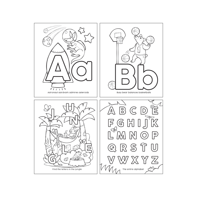 Stockist of Ooly's ABC Amazing Animals Toddler coloring book.
