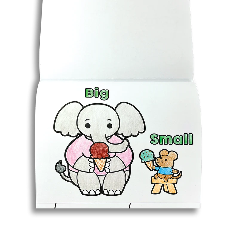 Stockist of Ooly's "My First Opposite Toddler Color-in Book