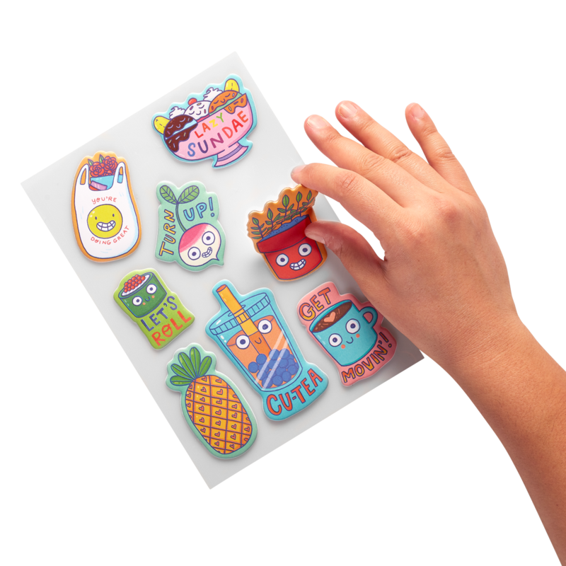 Stockist of Ooly's Quirky Fun Sticker Stash. Over 200 stickers including vinyl, puffy and paper stickers.