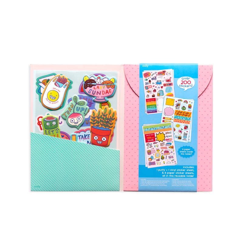 Stockist of Ooly's Quirky Fun Sticker Stash. Over 200 stickers including vinyl, puffy and paper stickers.