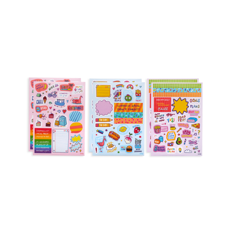 Stockist of Ooly's Quirky Fun Sticker Stash. Over 200 stickers including vinyl, puffy and paper stickers.