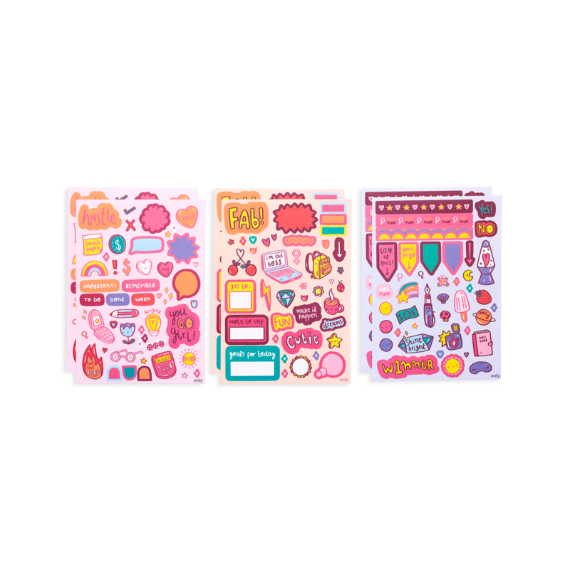 Stockist of Ooly's Wanderlust Sticker Stash. Over 200 stickers including vinyl, puffy and paper stickers.