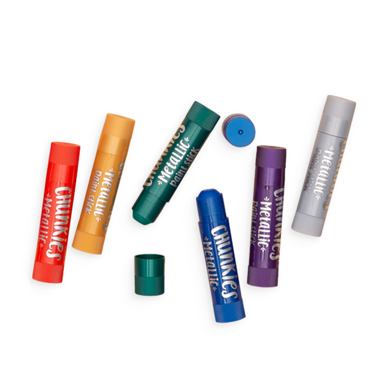 Stockist of Ooly's set of 6 Chunkies Metallic paint sticks.