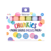 Stockist of Ooly's set of 6 Chunkies Pastel Paint sticks