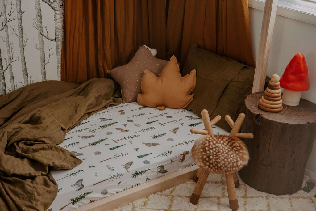 US stockist of Snuggle Hunny Kids Alpha crib sheet