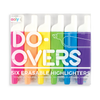 US stockist of Ooly's Do Overs Erasable Highlighters.  Set of six.