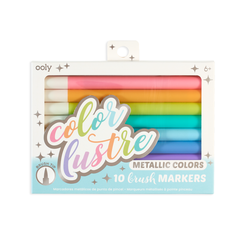 Stockist of Ooly's set of 10, color lustre metallic brush markers.
