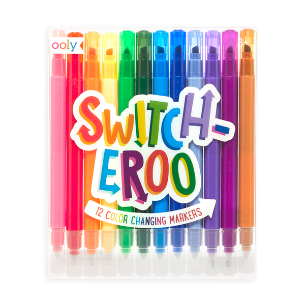 US stockist of Ooly's Switch-Eroo Color Changing Markers.  Set of 12.