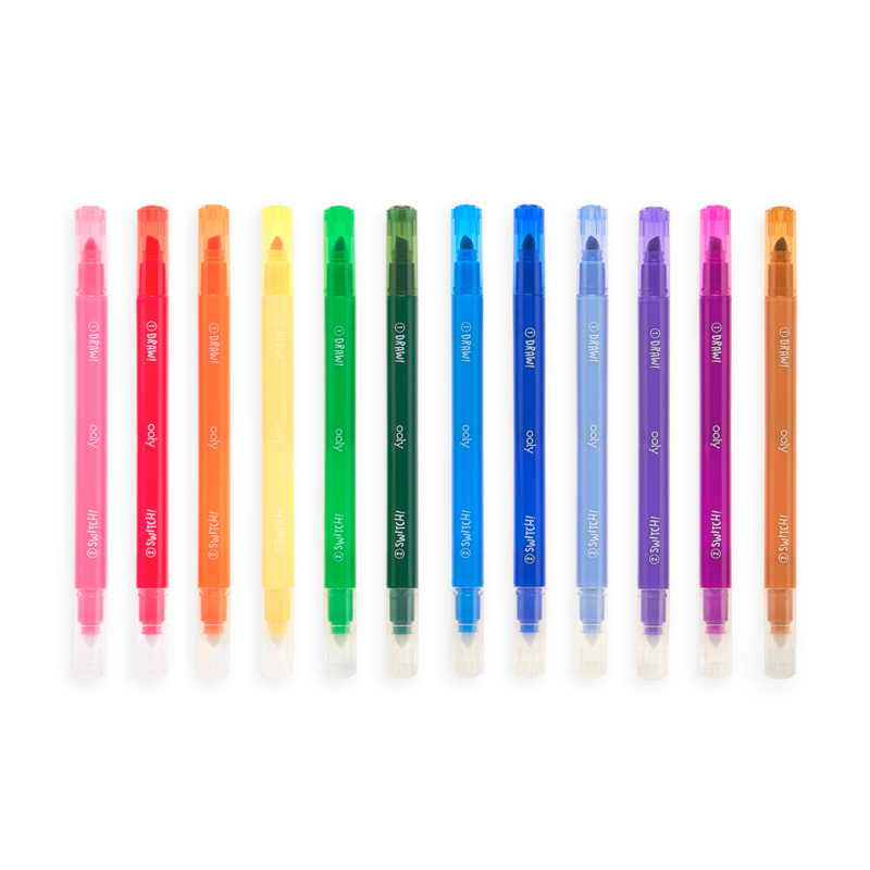 US stockist of Ooly's Switch-Eroo Color Changing Markers.  Set of 12.