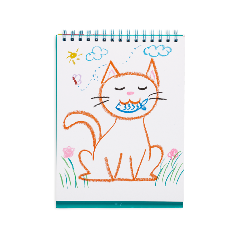 Stockist of Ooly's set of 12 twist up watercolor Cat Parade gel crayons.  12 classic colors.