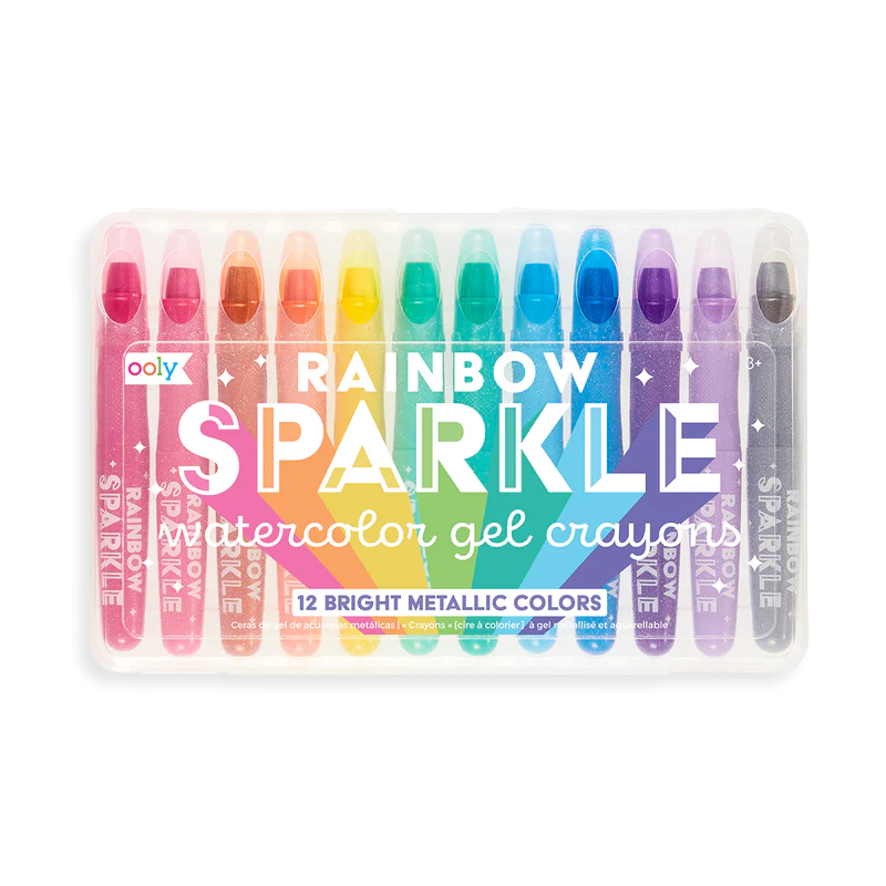 Stockist of Ooly's Rainbow Sparkle Metallic Watercolor Gel Crayons - Set of 12
