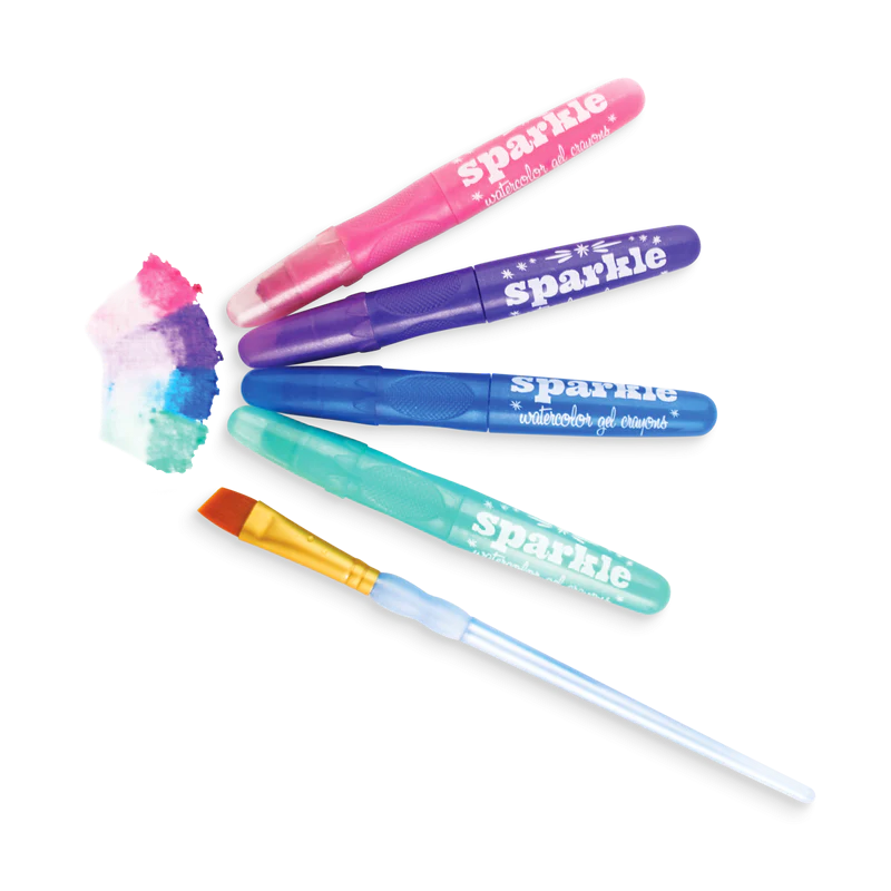 Stockist of Ooly's Rainbow Sparkle Metallic Watercolor Gel Crayons - Set of 12