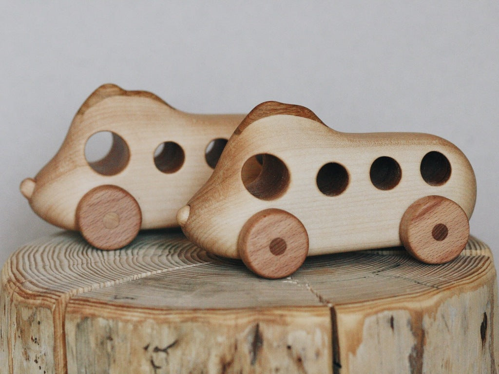 US stockist of Tateplota's handmade, wooden "Good Soul" Bus.