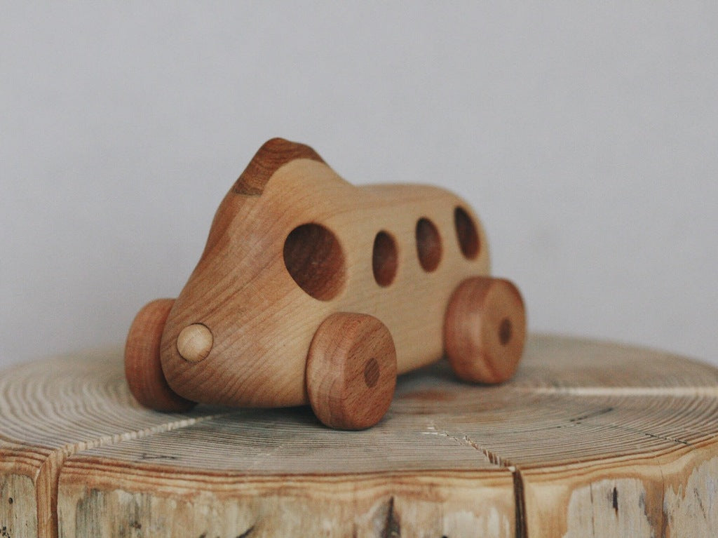 US stockist of Tateplota's handmade, wooden "Good Soul" Bus.