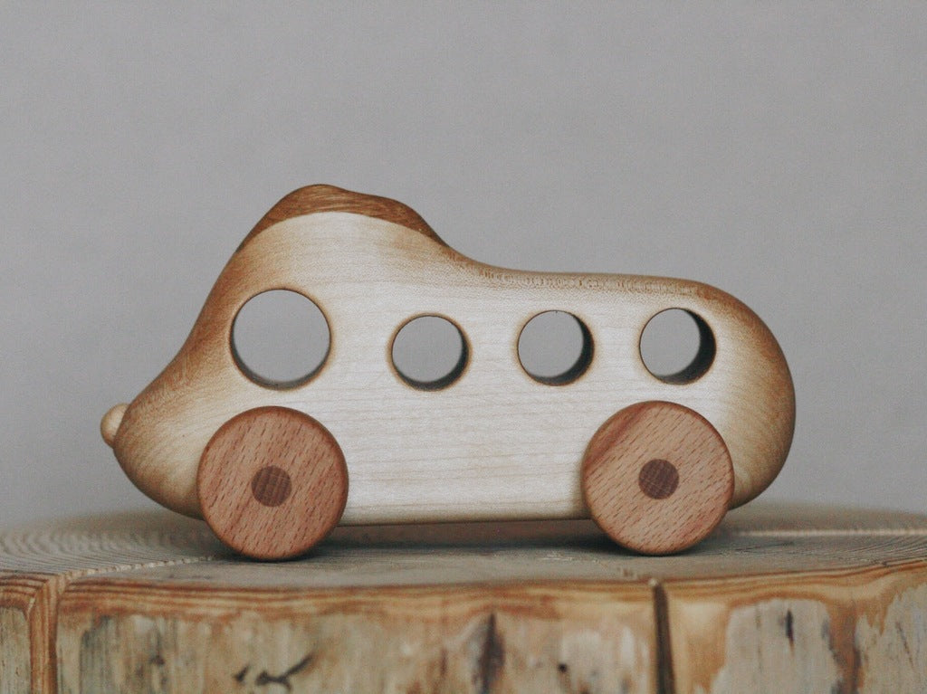 US stockist of Tateplota's handmade, wooden "Good Soul" Bus.