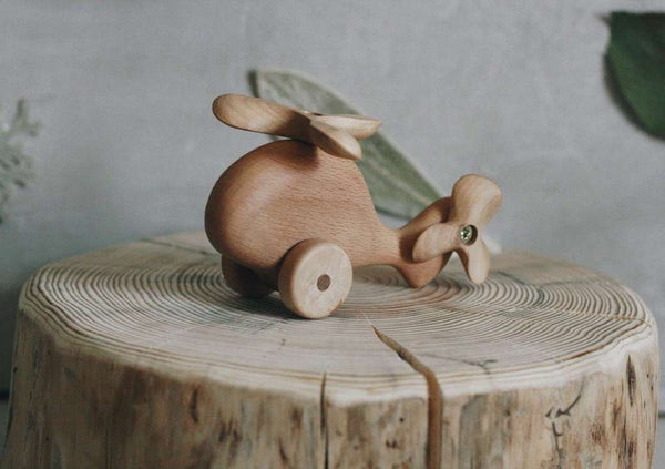 US stockist of Tateplota's handmade wooden Helicopter.