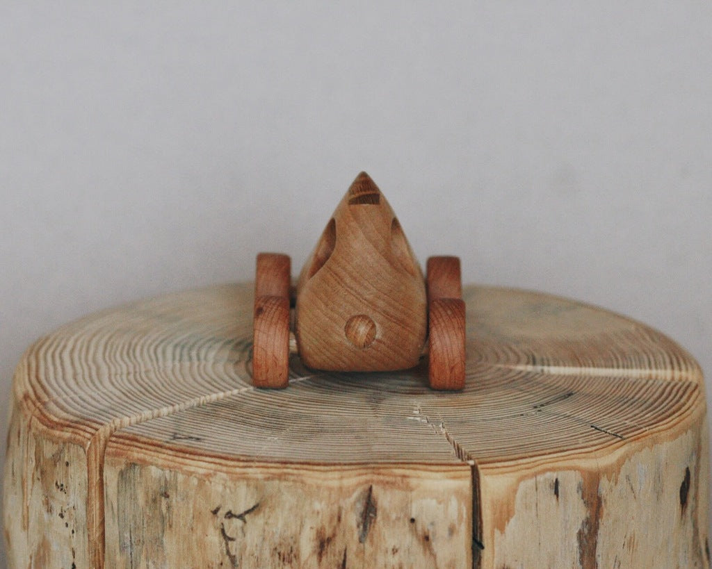 US stockist of Tateplota's handmade wooden Racing Car.