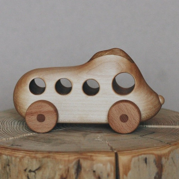 US stockist of Tateplota's handmade, wooden "Good Soul" Bus.