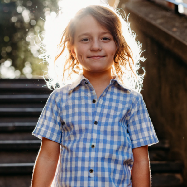US stockist of My Brother John's short sleeve, Flynn Oldtimer shirt.