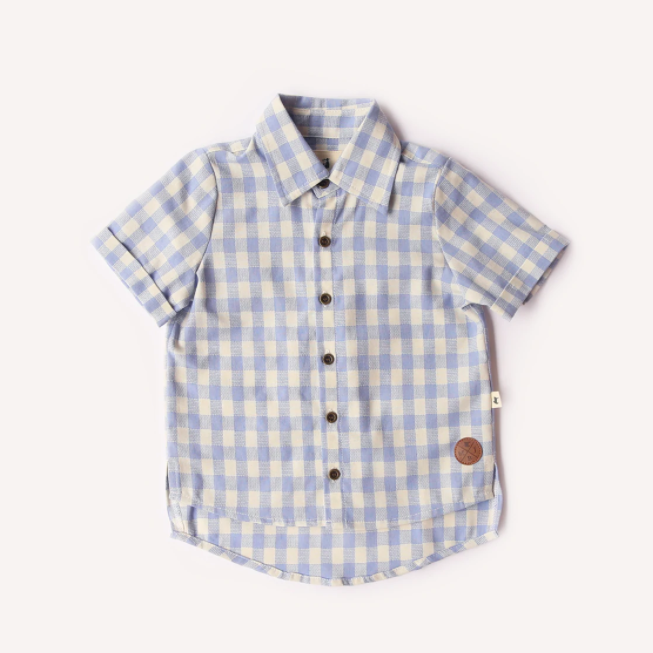US stockist of My Brother John's short sleeve, Flynn Oldtimer shirt.