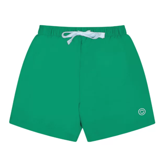 US stockist of Canopea's quick dry Diego swim short in Baleares Green.