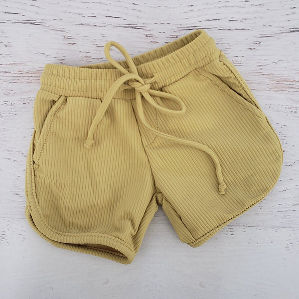 US stockist of Salty Swimwear's Jett Swim trunks in Eco Rib Citrus.