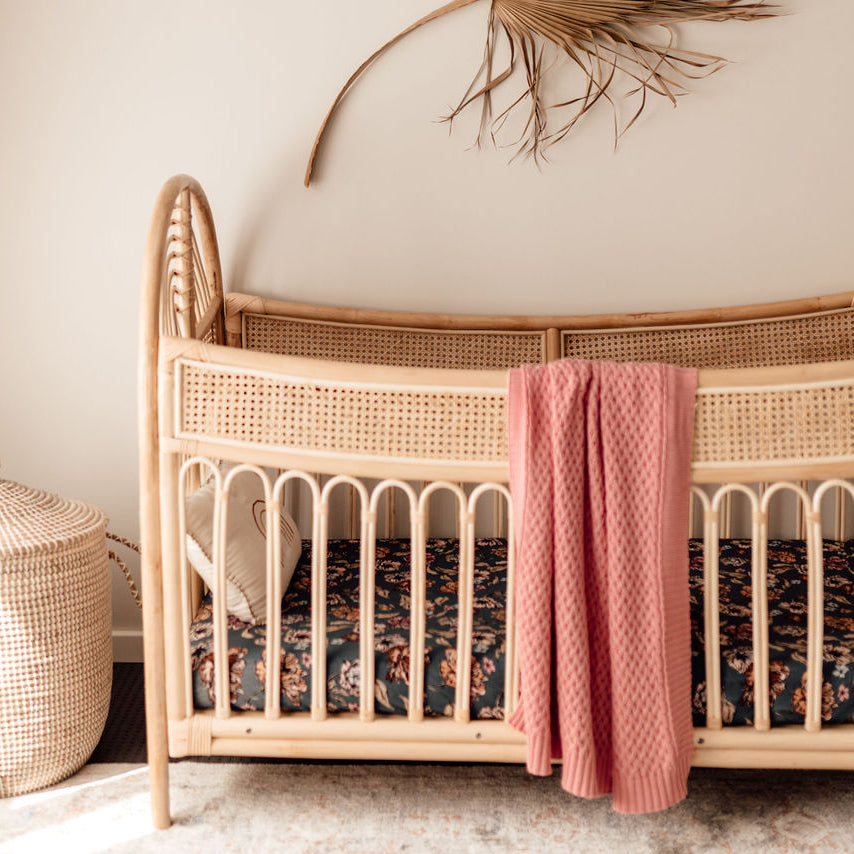 US stockist of Snuggle Hunny Kids rosa cotton diamond blanket