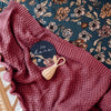 US stockist of Snuggle Hunny Kids mauve cotton diamond blanket