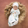 US stockist of Snuggle Hunny Kids dreamweaver jersey wrap + beanie set