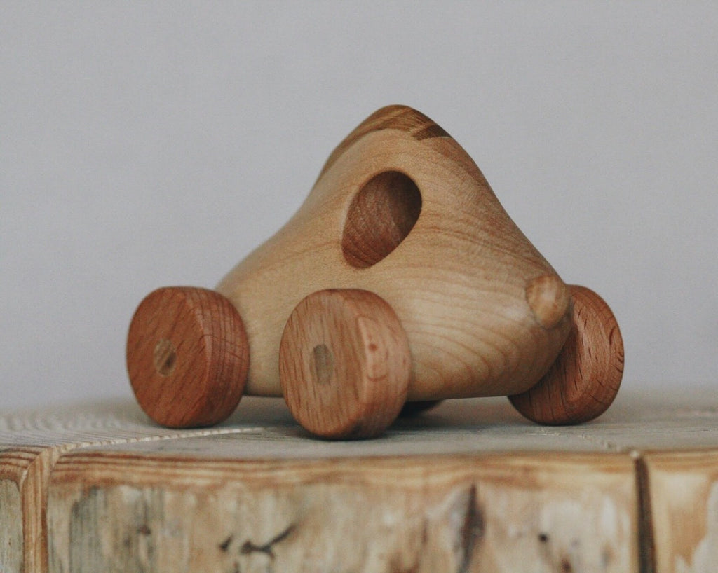 US stockist of Tateplota's handmade wooden Racing Car.