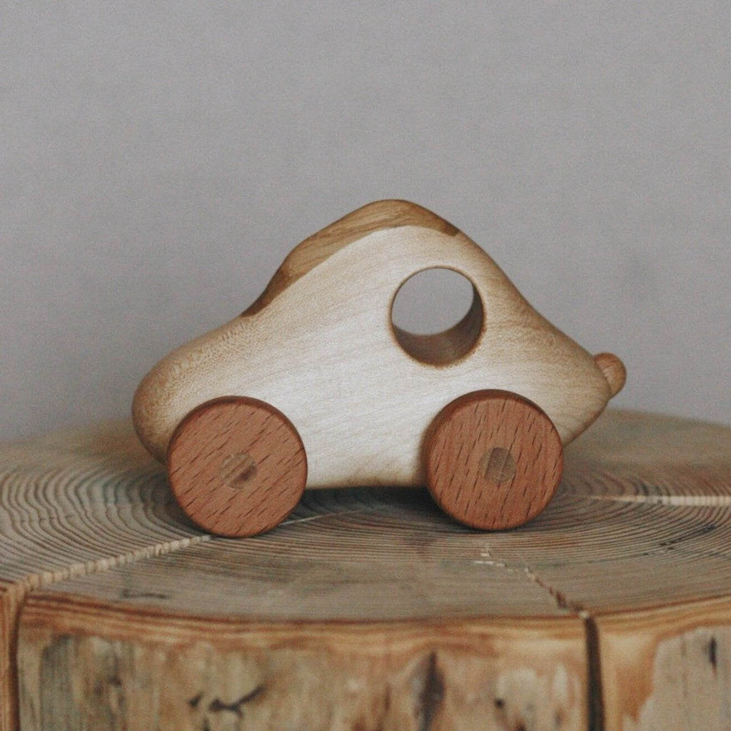 US stockist of Tateplota's handmade wooden Racing Car.
