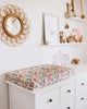 US stockist of Snuggle Hunny Kid's Australiana stretch cotton jersey bassinet sheet. 