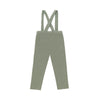 US stockist of Donsje's gender neutral, Dena ribbed suspender leggings in Green Oak.