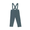 US stockist of Donsje's gender neutral, Dena ribbed suspender leggings in Dark Spruce