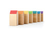 US stockist of Ocamora's set of 7 Rainbow Houses.