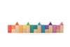 US stockist of Ocamora's set 25 colored wooden construction blocks. 