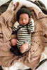 US stockist of Snuggle Hunny Kid's Merino wool bonnet & bootie set in Olive.