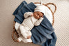 US stockist of Snuggle Hunny Kid's organic cotton jersey, halo zip footed sleeper.