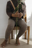US stockist of Silly Silas' Cotton Footless tights in Charcoaly Brown.
