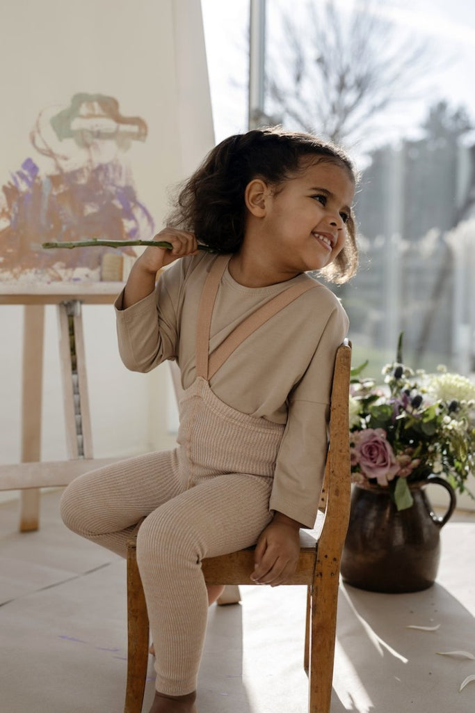 US stockist of Silly Silas' Cotton Footless tights in Silverly Brown.