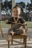 US stockist of Silly Silas' Cotton Footless tights in Charcoaly Brown.