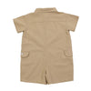 US stockist of Donsje's handmade, gender neutral Aspen Jumpsuit in Khaki.