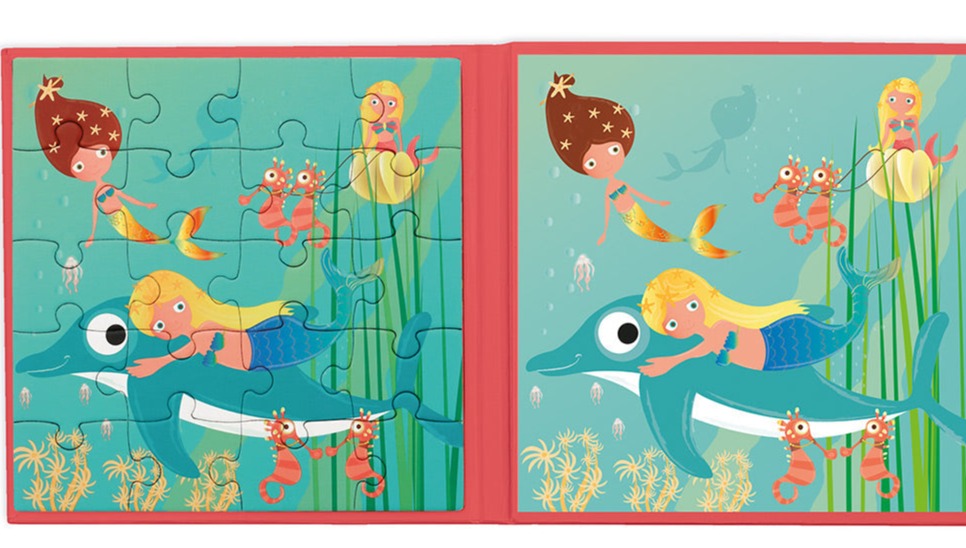 US stockist of Scratch's Mermaid Magnetic Puzzle Book to go.
